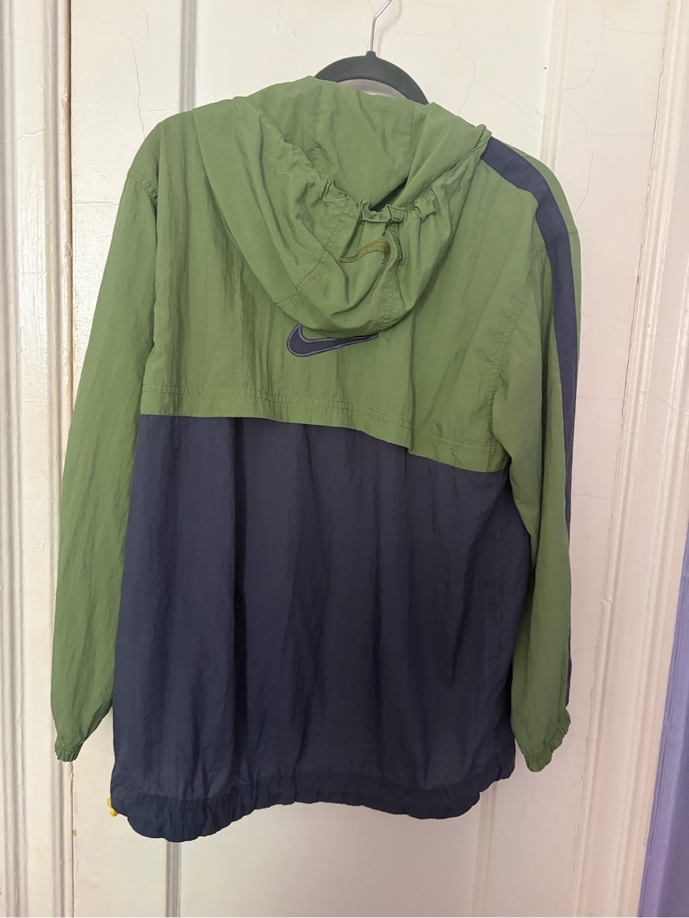 Nike Olive Green Jacket with Yellow Accents